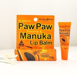 Son dưỡng môi Healthy Care Paw Paw Rosehip & Manuka Lip Balm, Tuýp 10g